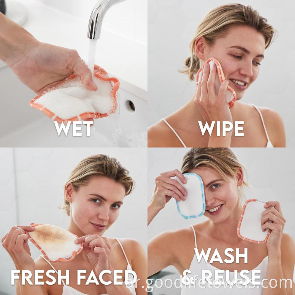 Soft Polyester Face Cleaner Makeup Removal Towel